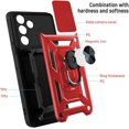thumbnail image 4 of for Samsung Galaxy A35-5G Phone Case: Screen Protector and Camera Lens Cover Rotated Ring Kickstand Phone Cover for Samsung A35 5G, 4 of 17