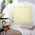 thumbnail image 3 of Pillow Covers 20x20 Set of 2, Yellow Checkered Square Throw Pillow Covers for Couch/Sofa/Living Room, Farmhouse Plaid Buffalo Elegant Decorative Soft Pillowcases for Couch Throw Pillows, 3 of 7