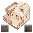 thumbnail image 3 of Villa OrnamentInnovative House Ornament Wood Wood Villa Model House Model Rugged and Tough, 3 of 5
