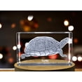 thumbnail image 3 of Tortue de Mer Cristal Gravé 3D, 3 of 5