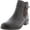 Dark Brown, variant on Easy Spirit Womens Rae X Martha Stewart  Embossed Round Toe Chelsea Zippere