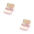 thumbnail image 3 of Monstrate Pencil Bag Dual Layer Large Capacity Office Stationery Pouch Student Supplies Zipper Case Linen Closure Pencils Cotton Type3 NO3, 3 of 6