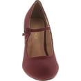 thumbnail image 4 of Chase & Chloe Womens KIMMY-21 Fashion Pumps Shoes, Burgundy Nub, 10, 4 of 4