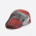 thumbnail image 2 of CoCopeaunts Newsboy Cap Beret Hats for Men Spring Autumn Winter Windproof Street Beret Hat Retro England Hat Peaked Painter Caps, 2 of 7