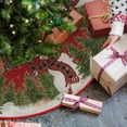 thumbnail image 2 of Falda para árbol de Navidad AVOIN colorlife Cardinals Cedar Snowman, 2 of 7