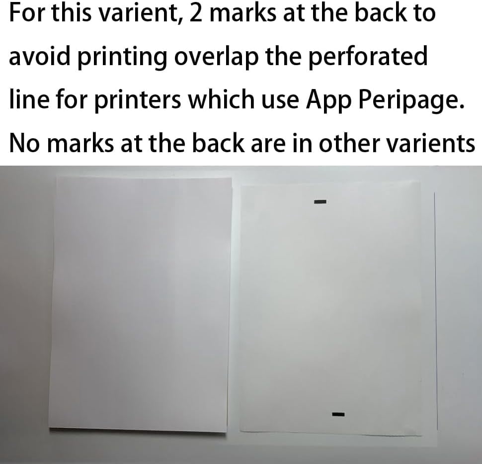 General thermal printer paper BPS free BPA free, (100 pages, Continuous, without mark, 3 years)