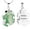 Green, variant on Frog Pendent for Ashes and Chain Cremation Jewelry for Ashes Holder Memorial Jewelry