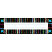 Barker Creek Neon Stripes Desk Tag 12" L x 3 1/2" W 36/Pack LL1406