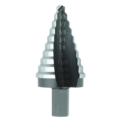 

High Speed Steel Fractional Self-Starting 1/4 In To 1-3/8 In 10 Steps | 1 Each