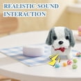thumbnail image 4 of My Realistic Robot Puppy - Realistic Plush Electronic Puppy Toy, Interactive Stuffed Dogs for Sitting, Barking, Walking and Running(Gray), 4 of 8