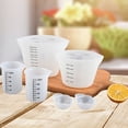 thumbnail image 4 of unbranded 4Ud De Tazas Medidoras De Silicona Beige Con Medidas Claras Para Cocina Y Leche, 4 of 8
