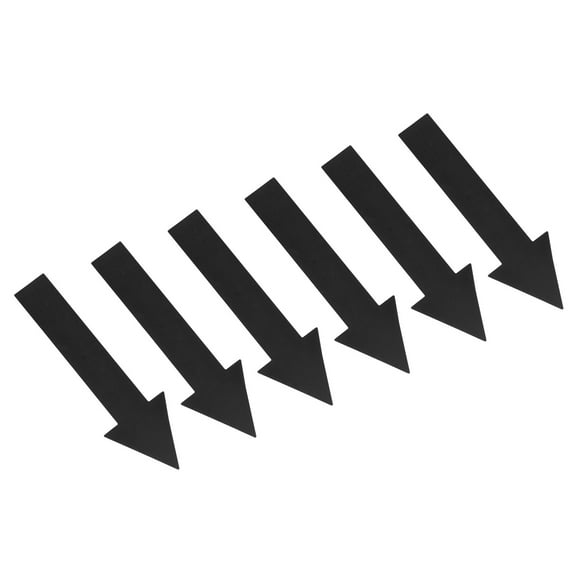 Uxcell 4x1" Arrow Sticker PVC Directional Sign Adhesive Removable Floor Decal Black 4Set / 24Pieces