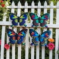 thumbnail image 4 of Outdoor Metal Wall Art, Vibrant Butterfly Wall Decor, Living Room Wall Accents, Bedroom Hanging Decorations, Garden Fence Mounted Pieces, 4 of 6