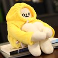 thumbnail image 3 of Muñeco de peluche Regalo divertido Expresión interesante Linda bolsa de algodón suave Decoración Plátano Muñeca Amarillo 14.2 pulgadas, 3 of 5