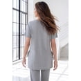 thumbnail image 2 of Roaman's Women's Plus Size Two Pocket Soft Knit Swing Tunic, 2 of 6