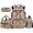 Blue Camo Stitch Bow Pattern, variant on Cow Print Kids Backpack Set 4 Pcs Soft Aesthetic Kids Bookbag with Lunch Bag, Pencil Case and Water Bottle Cover for Western Cowgirl Tween Girls Grade 1-6