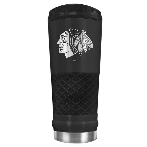 Black Chicago Blackhawks Stealth Matte 24oz Tumbler