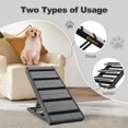 thumbnail image 5 of ABORON Folding Stairs for Dog to Get on Bed, 2-in-1 Portable Dog Ramp Step for Car, Couch, 5-level Adjustable Pet Ramp for Small & Large Old Dog & Cat - Load 200 lbs - 45.2" Long, Natural Wooden, 5 of 11