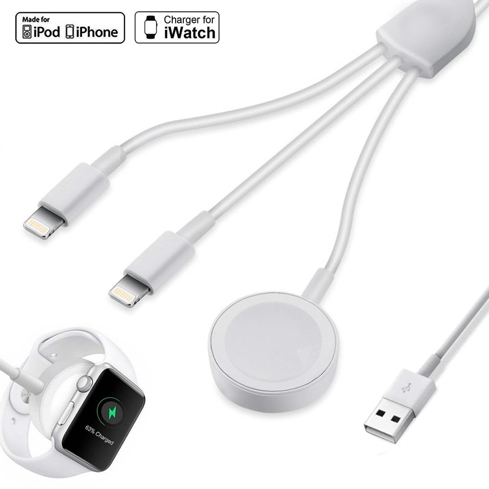 Compatible with Apple Watch Charger, Compatible with iPhone Watch Charger,[MFi Certified] 3 in 1