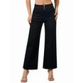 thumbnail image 2 of roswear Women's Wide Leg Petite Jeans Stretchy, 26.4" Inseam, Size 4-16, 2 of 6