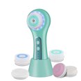 thumbnail image 1 of Cepillo de limpieza facial eléctrico, cepillo facial resistente al agua IPX7 recargable con 3 modos, 5 cabezales de cepillo para exfoliar, masajear y mezclar maquillaje MFZFUKR CZMY-ZH4, 1 of 8