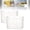 Transparent, 2Pcs, L, variant on Crystal Clear Freezer Storage Bins, BPA-Free, Stackable Kitchen Cabinet Organizer with Handles for Frozen Food, Meat & Veggies