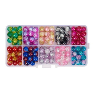 Assorted Bead Kits - DIY Bracelet and Necklace Craft Set - Crystal Glass  Beads and Alloy Accessories with 3.5m of Wax & Elastic Thread - Assortment