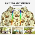 thumbnail image 4 of Sikiie Snail With Mushrooms Women's Casual Hoodies Long Sleeve Lightweight Pullover Tops Loose Sweatshirt-X-Large, 4 of 7