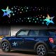 thumbnail image 1 of Tomall 1 Par De Pegatinas De Vinilo Con Gráficos De Estrellas De 62,6 Pulgadas Para Los Lados De La Puerta Del Cuerpo Del Coche, Pegatinas Universales Impermeables De Estrellas, Decoración Para Vehícu, 1 of 5