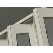 Homestyle Metro PVC Folding Door fits 36 x 80 White with frosted insert