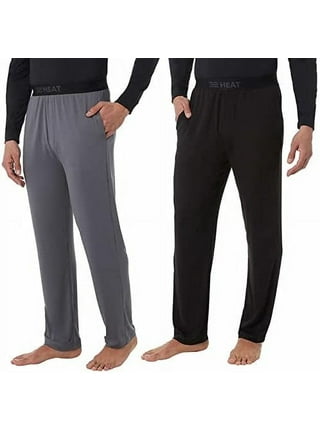32 Degree Heat. Sleep Pants for Men - Pack of 2. Color Black and Charcoal -  Size Medium.