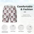 thumbnail image 4 of Kdxio Gnomes And Hearts Print Men'S Swim Trunks With Compression Liner 7 Inch Inseam Quick Dry Swim Shorts, 4 of 7