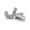 J, variant on 60Pcs A-Z 8mm Rhinestone Slide Letter Charm DIY for Leather Name Bracelet Belt,A