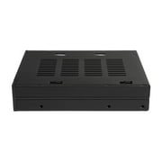 Icy Dock FlexiDOCK MB522SP-B Drive Enclosure for 3.5 - Serial ATA/600 Host Interface Internal - Black - 2 x Total Bay - 2 x 2.5 Bay - Metal, Plastic, Acrylonitrile Butadiene Styrene (ABS)