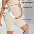 thumbnail image 7 of Athlemo Women's Plus Size Maternity Shorts over The Belly Pregnancy Yoga Shorts Workout Athletic Biker Shorts, 7 of 7