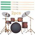 thumbnail image 1 of 1 Par Mazos Tambor 5A Baquetas Arce Piezas Instrumentos Musicales () Verde, 1 of 8