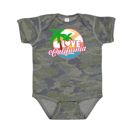 

Inktastic I Love California with Ocean and Palm Trees Gift Baby Boy or Baby Girl Bodysuit