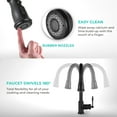 thumbnail image 5 of AKDY Single-Handle Pull-Down Sprayer Kitchen Faucet w/Flexible Hose-Matte Black, 5 of 6