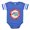 Royal Blue, variant on CafePress - FIN Hippo Christmas Rev.Png - Cute Infant Baby Football Bodysuit