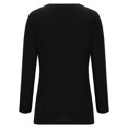 thumbnail image 4 of Drses Women's Long Sleeve Tunic Tops Casual Crewneck T-Shirts Front Twist Top Tee Blouse For Leggings Tunic Tops For Leggings For Women, 4 of 8