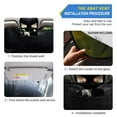 thumbnail image 2 of ALAZA Eagle Flying Windshield Sun Shade Car Foldable Visor Block UV Rays Protector 53"x23.5", 2 of 8