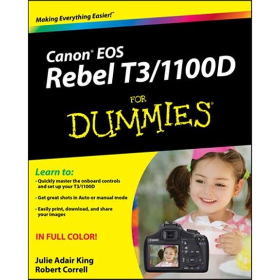 Pre-Owned Canon EOS Rebel T3/1100d for Dummies (Paperback) 1118094972 9781118094976
