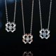 thumbnail image 2 of 26-27 Women Necklace Chain Choker Pendant Jewelry Girls Gift Four-leaf Clover Electroplating Fashion Flower, 2 of 3