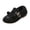 Black, variant on Bear Slippers,Women's Cute Bear Fleece Loafer Slippers, Fuzzy Warm Animal Clogs With Decorative Buckle Strap Soft Comfort Foam Insole Durable Non Slip Sole Indoor House Walking Shoe,Beige 5.5