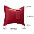 thumbnail image 2 of PiccoCasa Bedroom Egyptian Cotton Pillow Shams Case Cover Pillowcase Protector Red 18 x 18 Inch Set of 2, 2 of 7