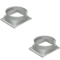 2Pcs Portable Air Conditioner Exhaust Hose Coupler, 5.8 inch / 6 inch Coupling, Square to Round Window Adapter, A/C Unit Tube Connector, Mobile Air Conditioning Accessories