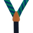 thumbnail image 3 of SuspenderStore Dressy Striped Suspenders - Convertible End Button & Clip - 5 Colors, 3 of 4
