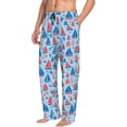 thumbnail image 2 of Daiia Sailboats On A Waves Men's Sleep Pant with Pockets and Drawstring,Pajama Pants-X-Large, 2 of 9