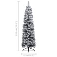 thumbnail image 4 of vidaXL Slim Artificial Pre-lit Christmas Tree with Ball Set Green 150 cm, 4 of 5
