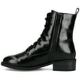 thumbnail image 2 of Journee Womens Vienna Block Heel Combat Booties, Widths Available, 2 of 8